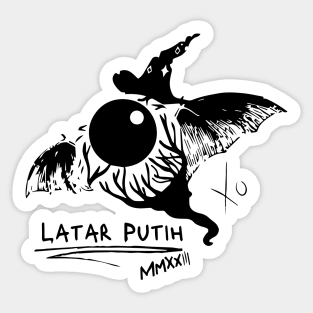 Witch Spooks X Latar Putih Sticker